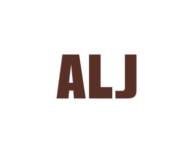 ALJ logo tasarım vektör şablonu. ALJ