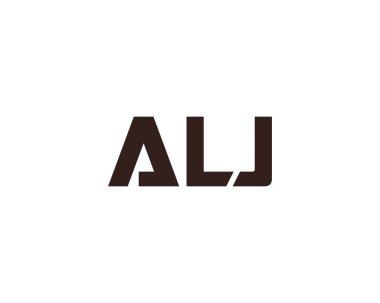ALJ logo tasarım vektör şablonu. ALJ