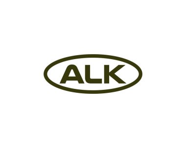 ALK Logo tasarım vektör şablonu. KALK
