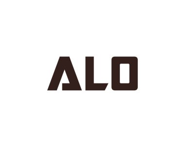 ALO logo tasarım vektör şablonu. Çeviri: