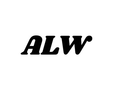 ALW logo tasarım vektör şablonu. ALW
