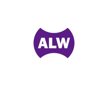 ALW logo tasarım vektör şablonu. ALW