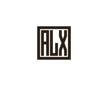 ALX logo tasarım vektör şablonu. ALX