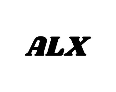 ALX logo tasarım vektör şablonu. ALX