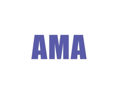 AMA logo tasarım vektör şablonu. AMA