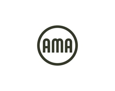 AMA logo tasarım vektör şablonu. AMA