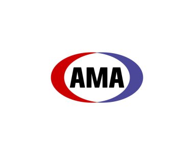 AMA logo tasarım vektör şablonu. AMA