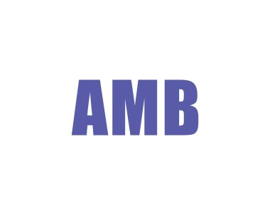 AMB Logo tasarım vektör şablonu. AMB