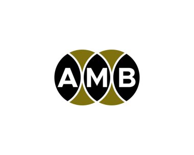 AMB Logo tasarım vektör şablonu. AMB