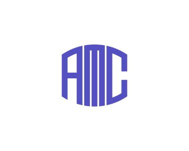 AMC logo tasarım vektör şablonu. AMC