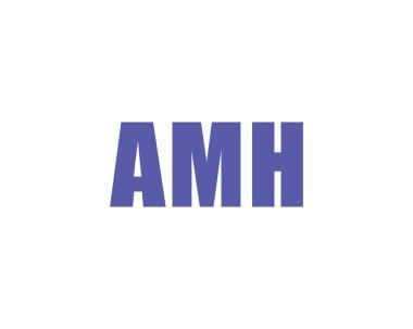 AMH logo tasarım vektör şablonu. AMH