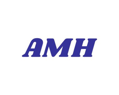AMH logo tasarım vektör şablonu. AMH