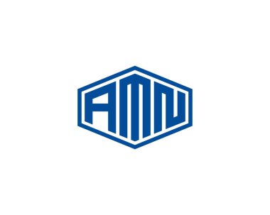 AMN logo tasarım vektör şablonu. AMN