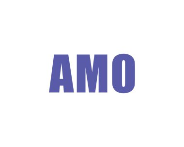 AMO logo tasarım vektör şablonu. AMO