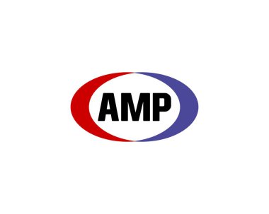 AMP logo tasarım vektör şablonu. AMP