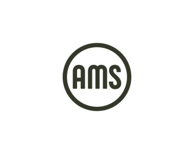 AMS logo tasarım vektör şablonu. AMS