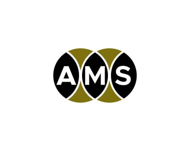 AMS logo tasarım vektör şablonu. AMS