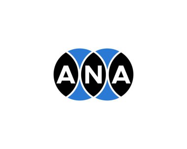 ANA logo tasarım vektör şablonu. ANA