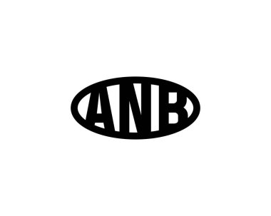 ANB Logo tasarım vektör şablonu. ANB