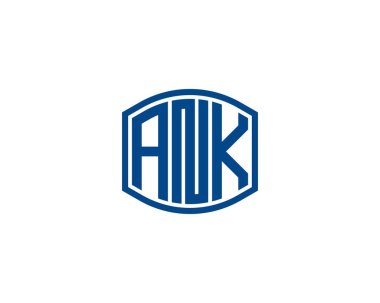 ANK logo tasarım vektör şablonu. ANK