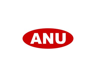 ANU logo tasarım vektör şablonu. ANU