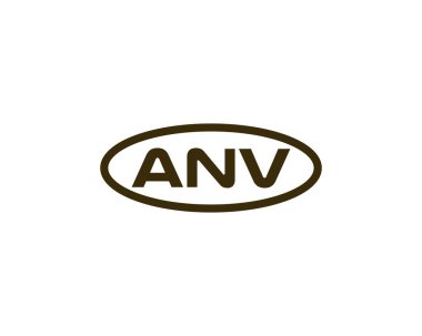 ANV logo tasarım vektör şablonu. ANV