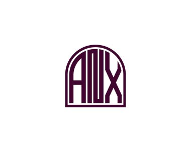 ANX logo tasarım vektör şablonu. ANX