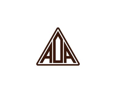 AOA logo tasarım vektör şablonu. AOA