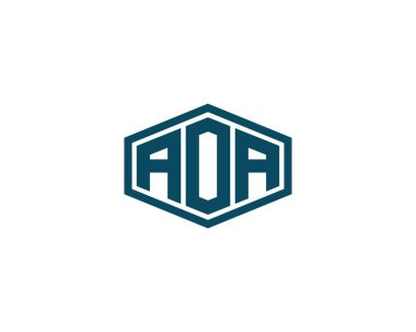AOA logo tasarım vektör şablonu. AOA