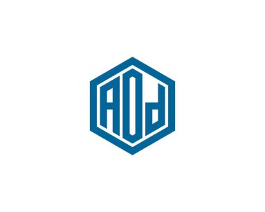 AOD logo tasarım vektör şablonu. AOD
