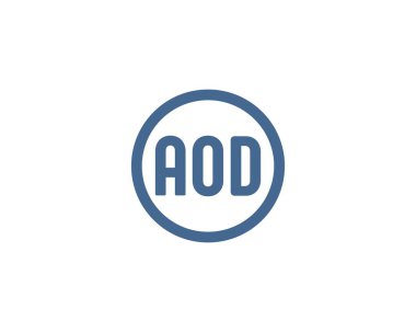 AOD logo tasarım vektör şablonu. AOD