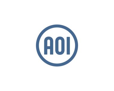 AOI logo tasarım vektör şablonu. AOI