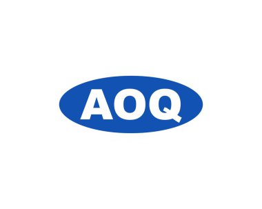 AOQ logo tasarım vektör şablonu. AOQ