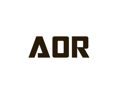 AOR logo tasarım vektör şablonu. AOR