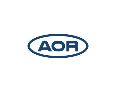 AOR logo tasarım vektör şablonu. AOR
