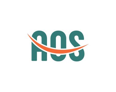 AOS logo tasarım vektör şablonu. AOS