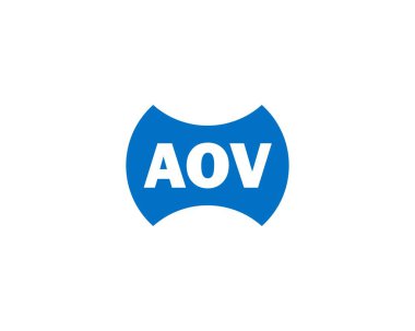 AOV logo tasarım vektör şablonu. AOV