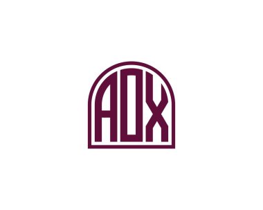 AOX logo tasarım vektör şablonu. AOX