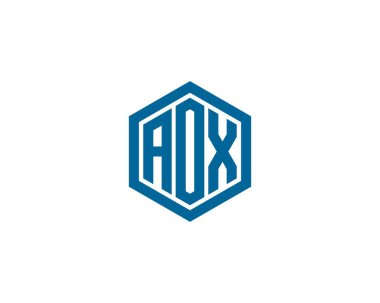 AOX logo tasarım vektör şablonu. AOX