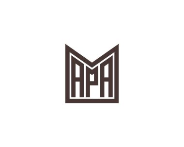 APA logo tasarım vektör şablonu. APA