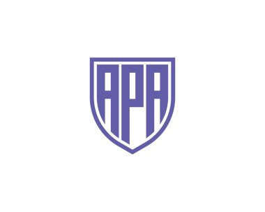 APA logo tasarım vektör şablonu. APA