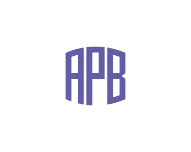 APB logo tasarım vektör şablonu. APB