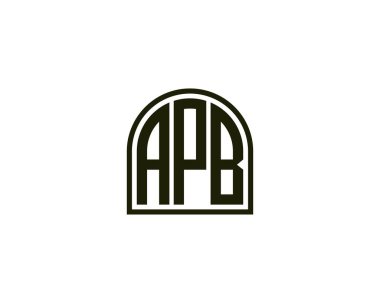 APB logo tasarım vektör şablonu. APB