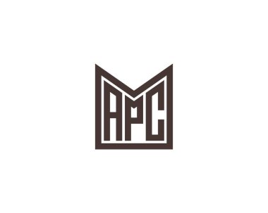 APC Logo tasarım vektör şablonu. APC