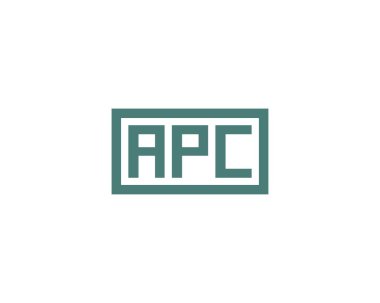 APC Logo tasarım vektör şablonu. APC