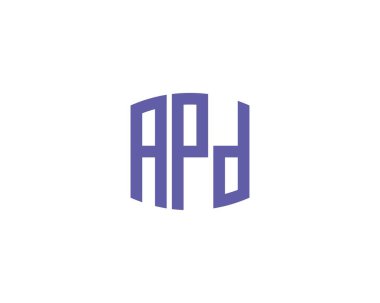 APD logo tasarım vektör şablonu. Polis.