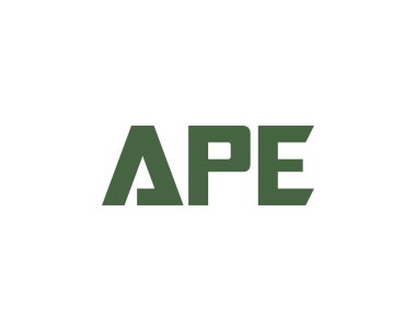 APE logo tasarım vektör şablonu. Maymun