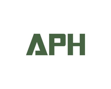 APH logo tasarım vektör şablonu. APH