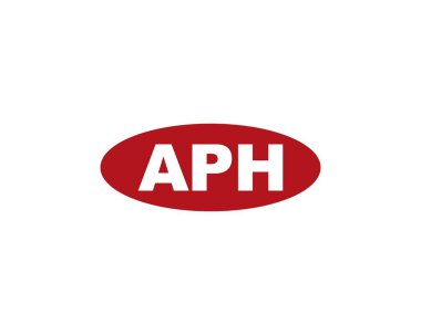 APH logo tasarım vektör şablonu. APH