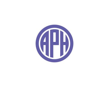 APH logo tasarım vektör şablonu. APH